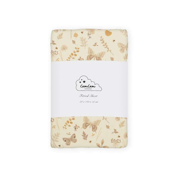 Cam Cam Copenhagen Fitted Sheet - 70x140 cm. - GOTS - Butterflies 