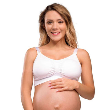 Carriwell Nuova Mamma Reggiseno Allattamento Senza Cuciture con Inserto - bianco 