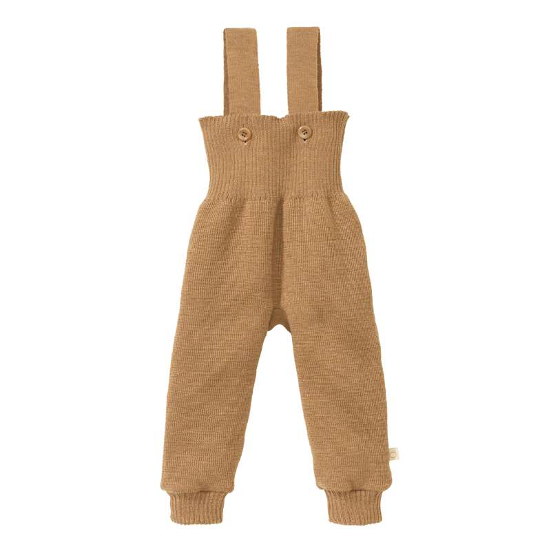 Disana Pantalons en tricot - Laine mérinos - Caramel 