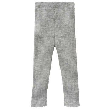 Disana Ribbed Leggings - Merino Wool - Grå 