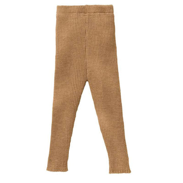 Disana Ribbed Leggings - Merino Wool - Caramel 