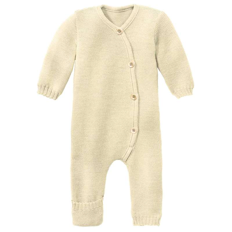 Disana Knitted Jumpsuit - Merino Wool - Natural 