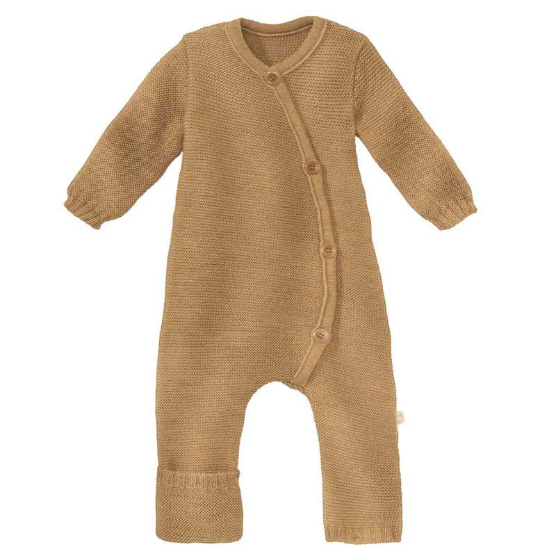 Disana Knitted Jumpsuit - Merino Wool - Caramel 