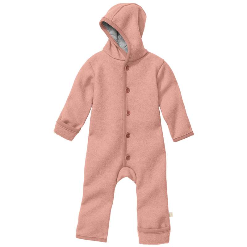 Disana Overall with Hood - Boiled Wool - Rosa 