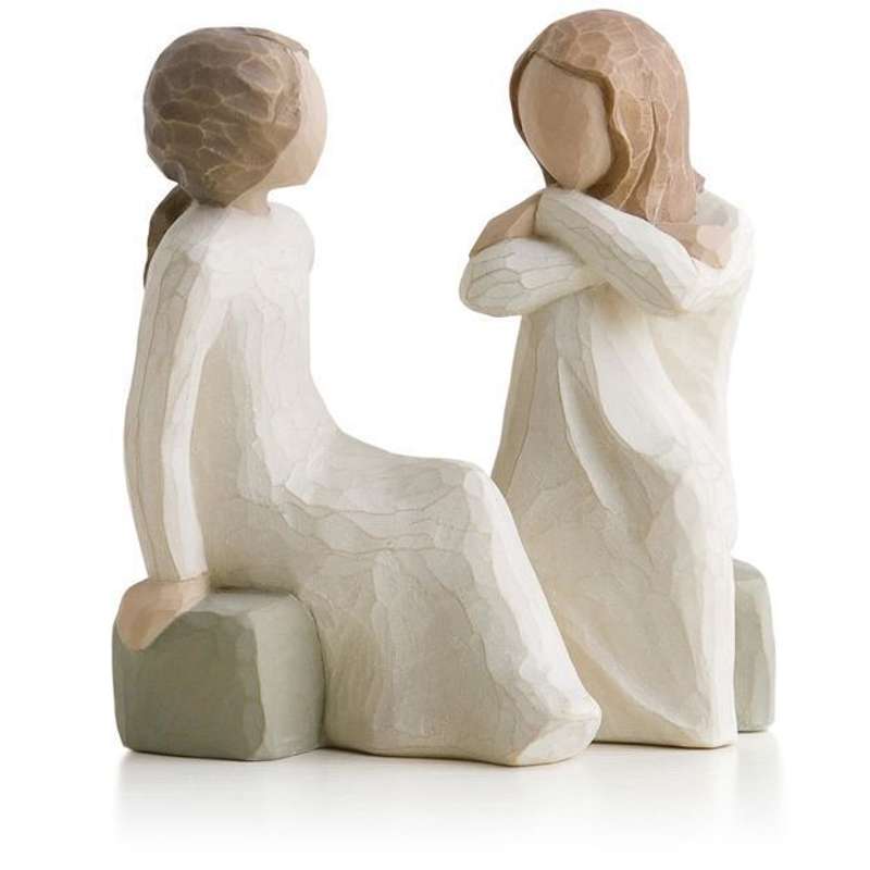 Willow Tree Srce & Duša Figura (za dve sestri ali prijateljici) 