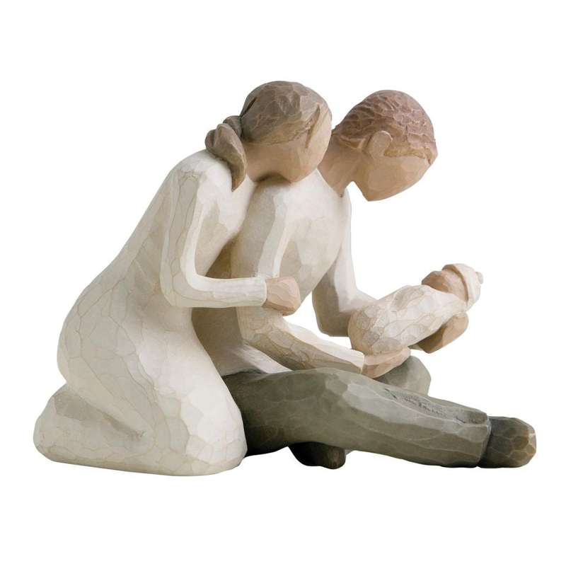 Willow Tree New Life Figure (mother and father with baby) 