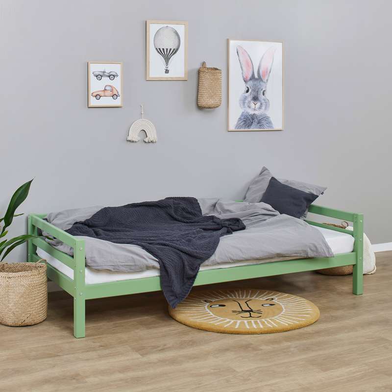 Hoppekids ECO Dream - Mijn Kleur Peuterbed - 90x200 cm. - Deelbaar - Pale Green 