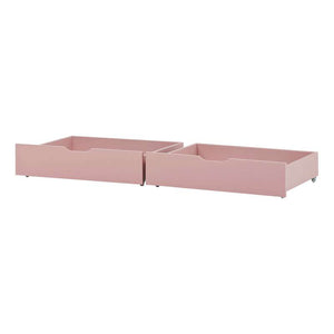 Hoppekids Schubladensatz auf Rädern - 2 Stück - Verschiedene Größen - Pale Rose 