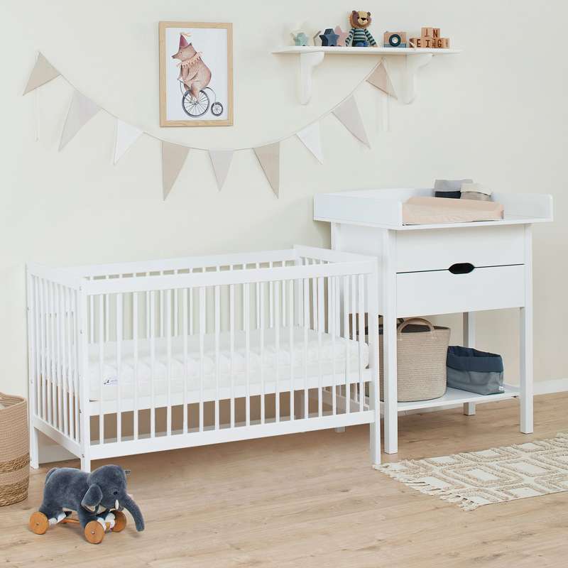 Hoppekids IDA-MARIE - Κούνια - 60x120 εκ. - Λευκό 