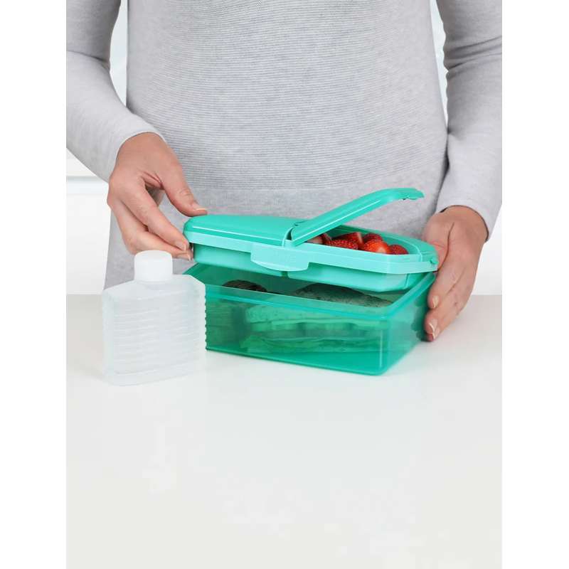 Sistema Malica s. Steklenico za pitje/hladilnim elementom - Slimline Quaddie - 1.5L - Minty Teal 