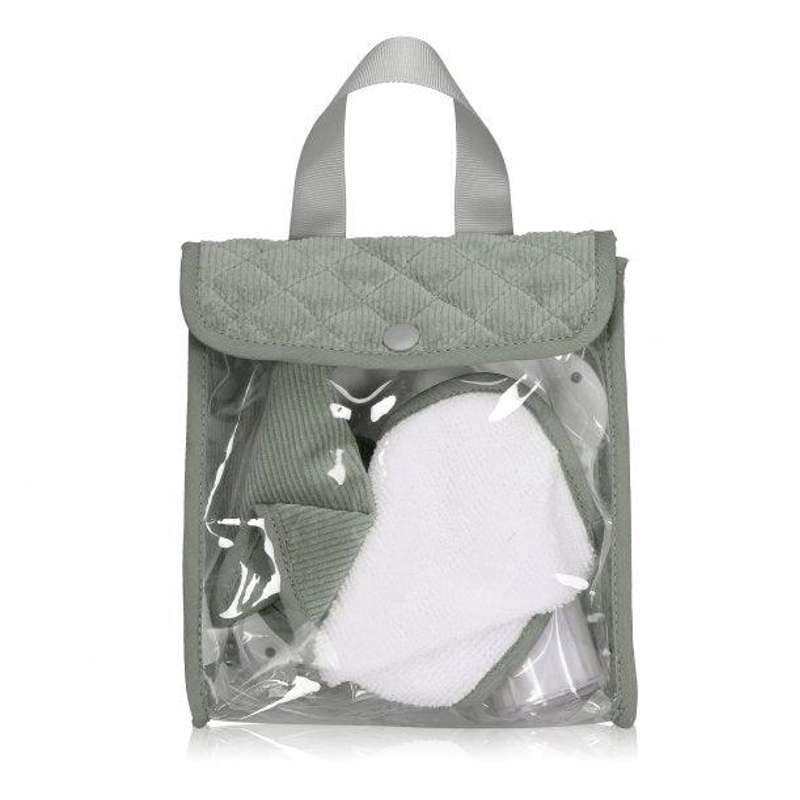 MaMaMeMo Accessoires de poupée set de vaisselle dans un sac en velours - Mint 