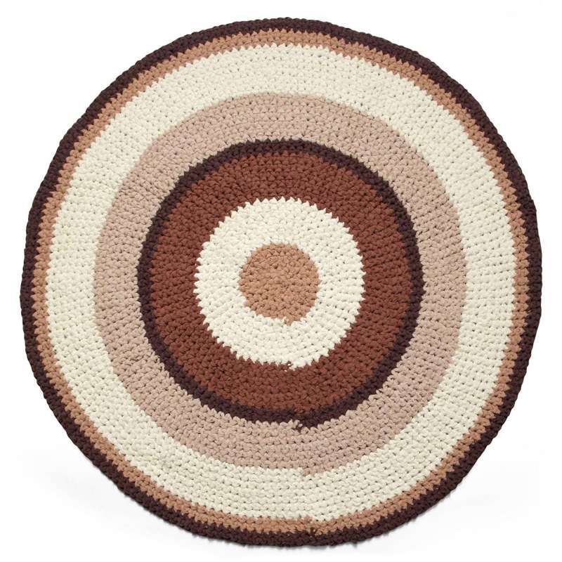 Sebra Crocheted rug - Dreamy Rose 