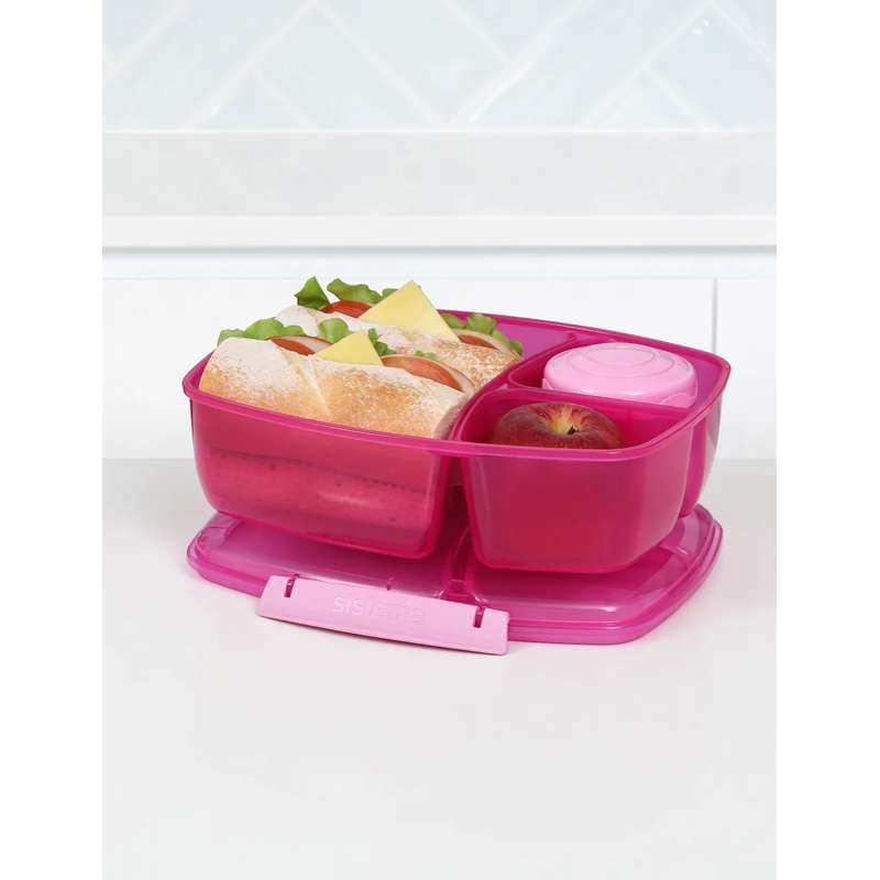 Sistema Brotdose - Triple Split Lunch - 2L - Pink 