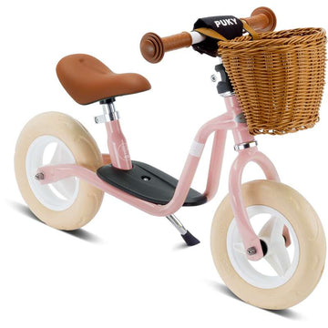 PUKY LR M CLASSIC - To-hjuls Løpesykkel m. Kurv - Retro Rosa 
