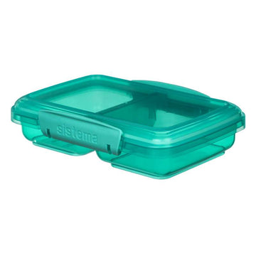 Sistema Snackboks - Pequeño Dividido - 350ml - Verde Azulado 