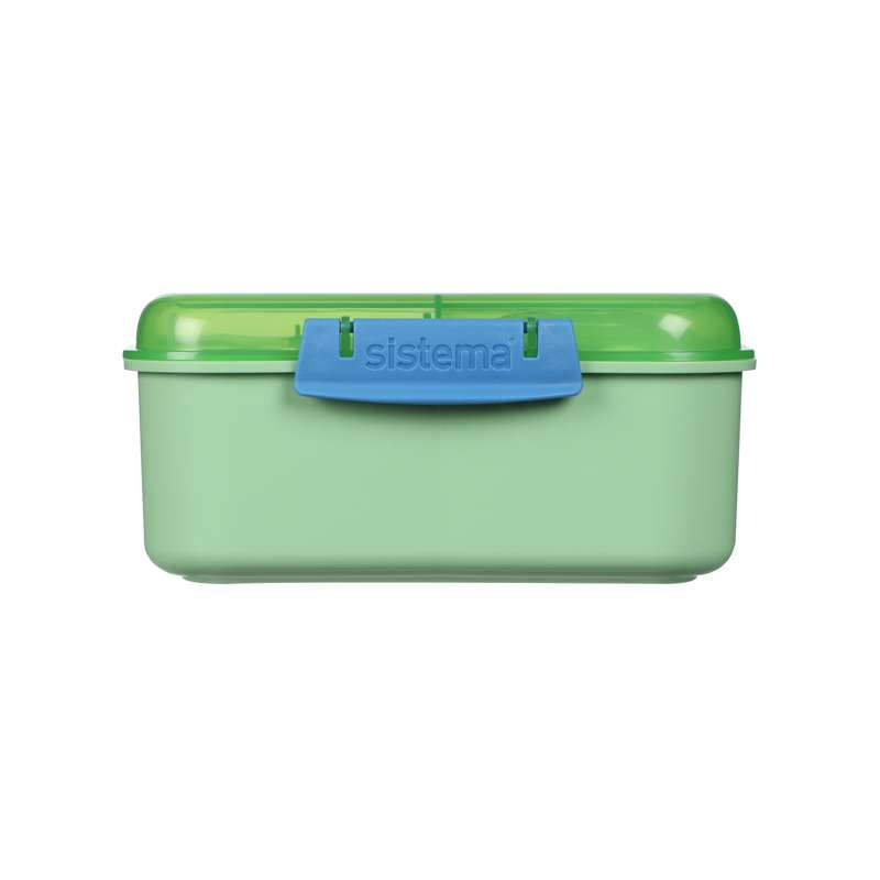 Sistema Bento Cube Lunch - Madkasse m. Bæger - Kids - 1.25L - Dragon/Cucumber