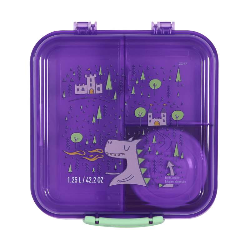 Sistema Bento Cube Lunch - Madkasse m. Bæger - Kids - 1.25L - Dragon/Fairy Dust