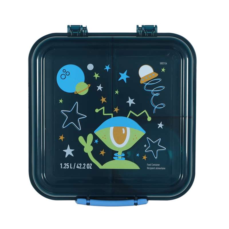Sistema Bento Cube Lunch - Madkasse m. Bæger - Kids - 1.25L - One Eyed Alien/Laguna