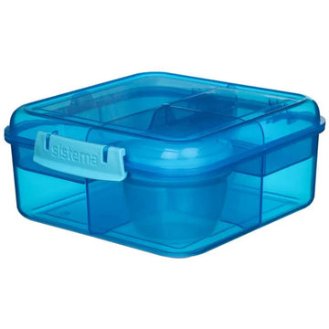 Sistema Pojemnik na jedzenie - Bento Cube Lunch - 1.25L - Niebieski 