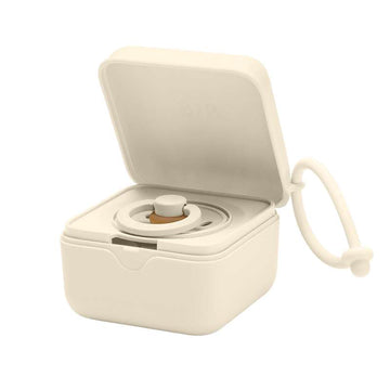 BIBS Accessories Pacifier Box - Pacifier Box with Space for 3 Pacifiers - Ivory 