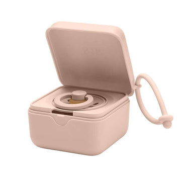 BIBS Accessories Pacifier Box - Pacifier Box with Space for 3 Pacifiers - Blush 