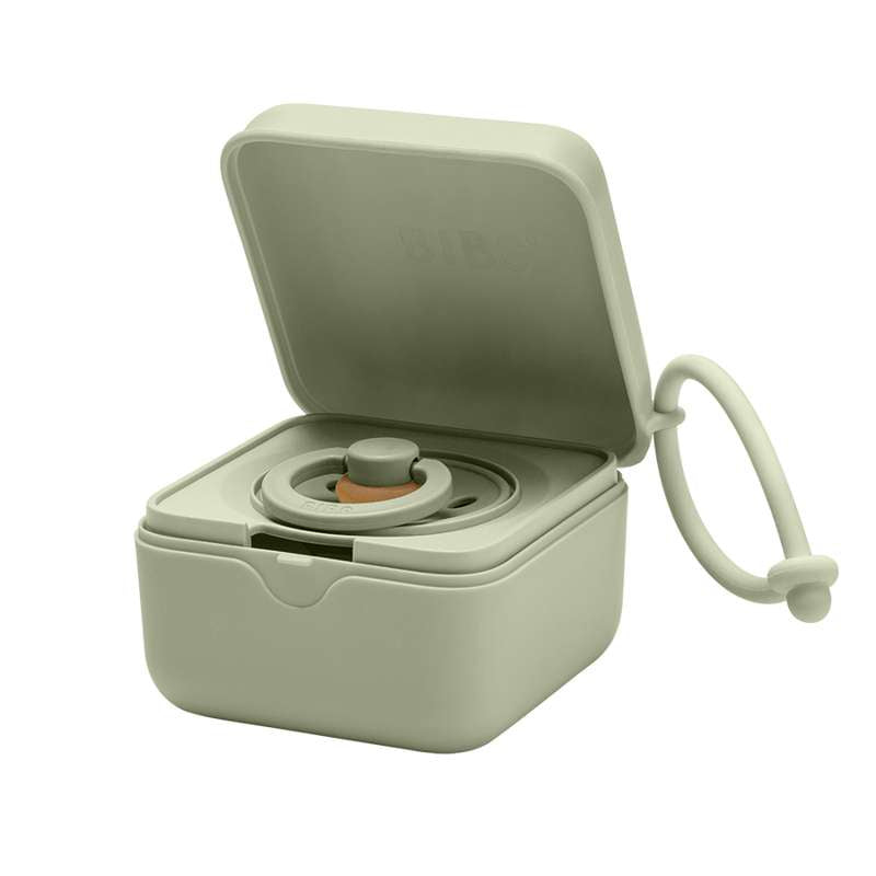 BIBS Accessories Pacifier Box - Pacifier box with space for 3 pacifiers - Sage 