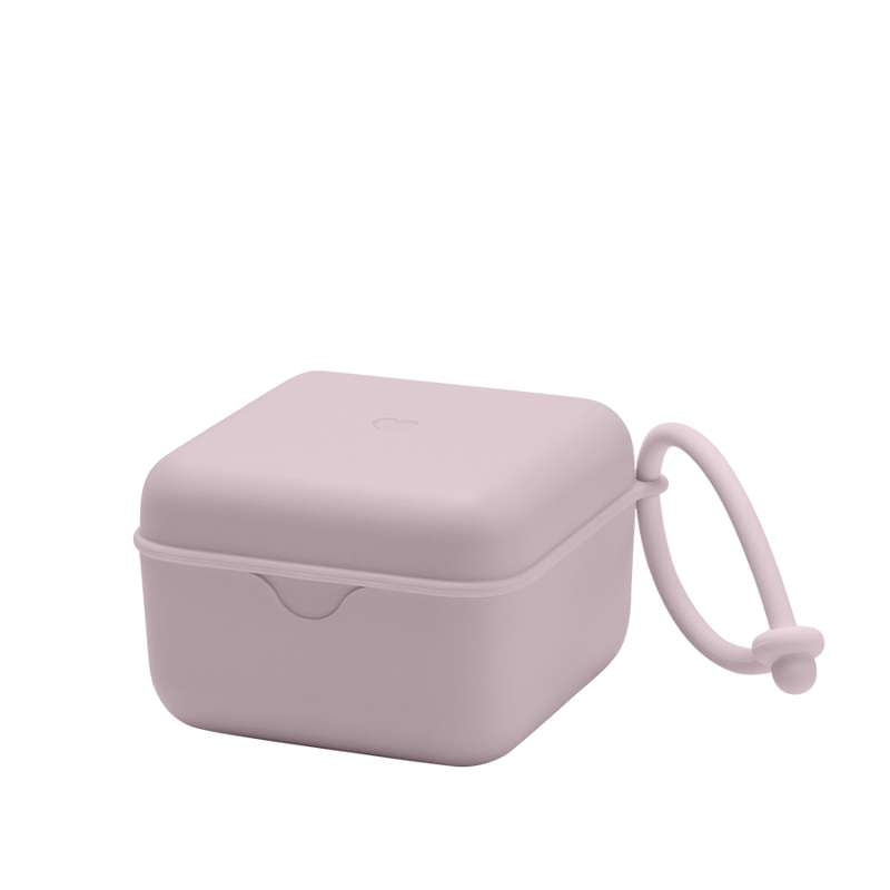 BIBS Accessoires Boîte à Sucette - Boîte à Sucette avec Place pour 3 Sucettes - Lilas Pâle 