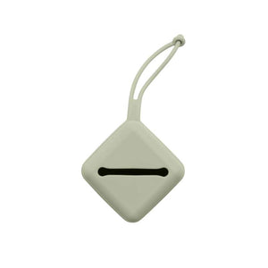 BIBS Accessoires Boîte à tétines - Silicone - Boîte à sucette avec espace pour 3 tétines - Sauge 