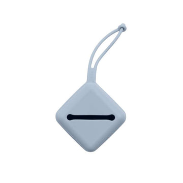 BIBS Zubehör Schnulleretui - Silikon - Schnullerbox mit Platz für 3 Schnuller - Dusty Blue 