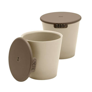 BIBS Dinner Kops Set - 2 Cups with Lid - Vanilla 