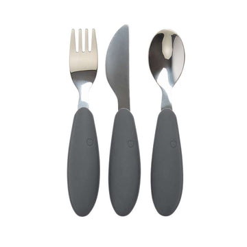 BIBS Dinner Cutlery Set with 3 Pieces - Iron 