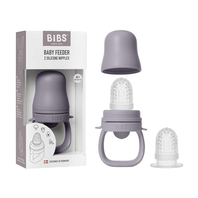 BIBS Dinner - Baby Feeder Smagesut - Fossil Grau