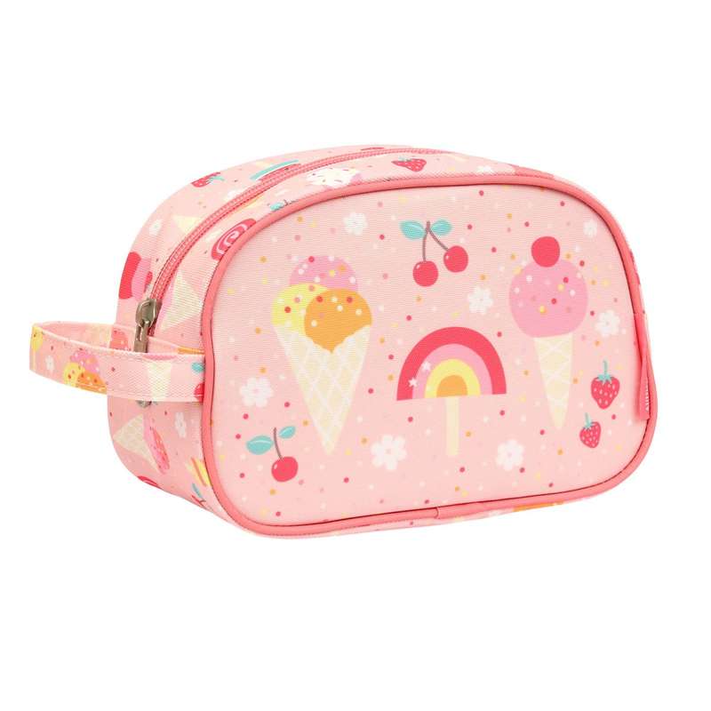 A Little Lovely Company Toiletry bag - Icecream - Rosa 