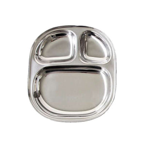 Pulito SteelLunchTray Разделена чиния - Неръждаема стомана - Голям 