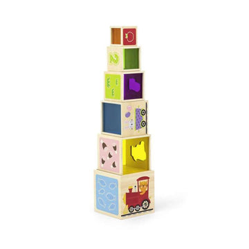 Kid'oh Wooden toy stacking box and tower 