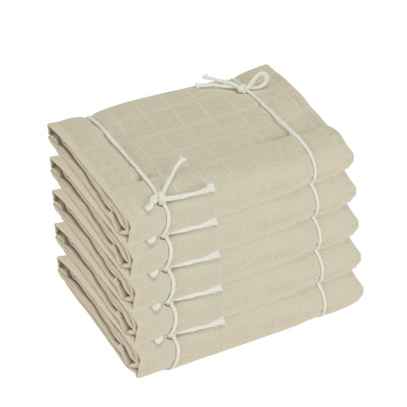 Naturebaby Ekologiczne pieluchy materiałowe/Miniszwab - 5-pak - Piasek 