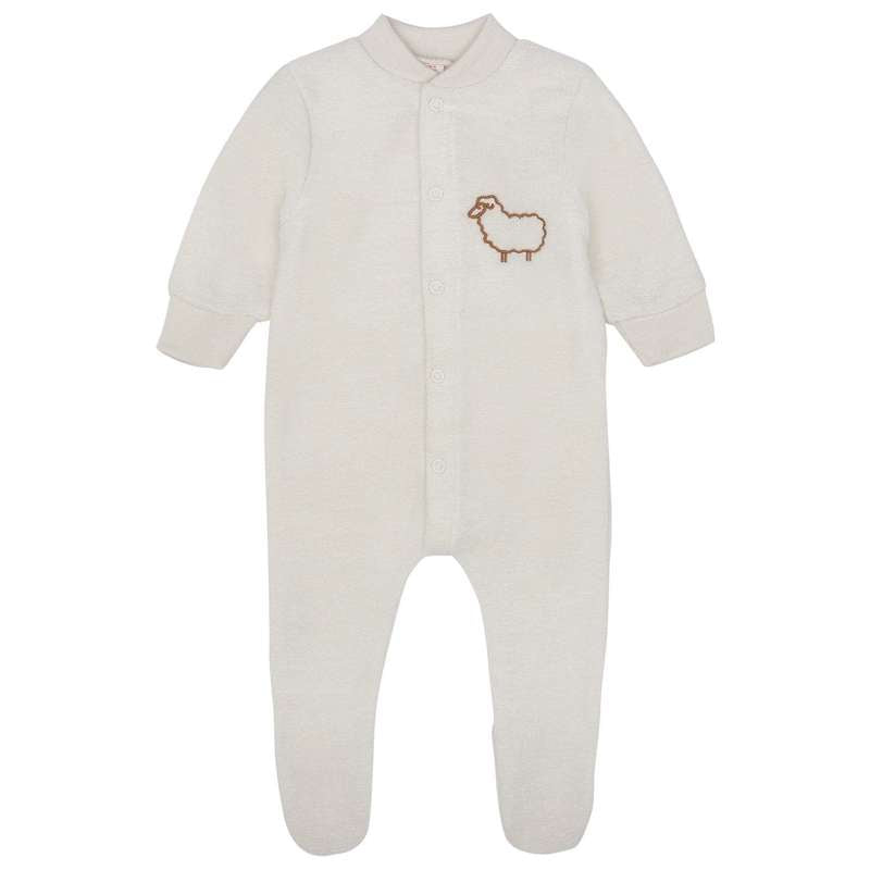 Engel Natur Pajamas with Feet - Wool Fleece - Natural 