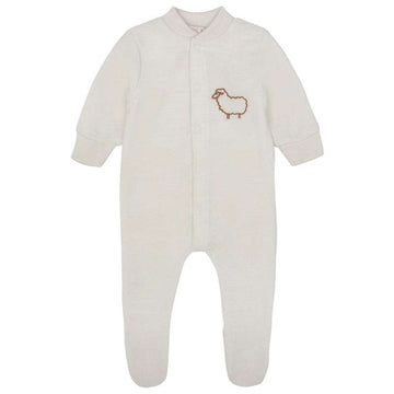 Engel Natur Pajamas with Feet - Wool Fleece - Natural 