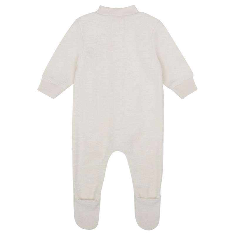 Engel Natur Pajamas with Feet - Wool Fleece - Natural 