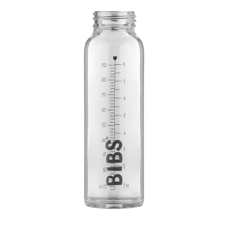 BIBS Fľaša - Príslušenstvo - Veľká cumľová fľaša - Sklo - 225 ml. 