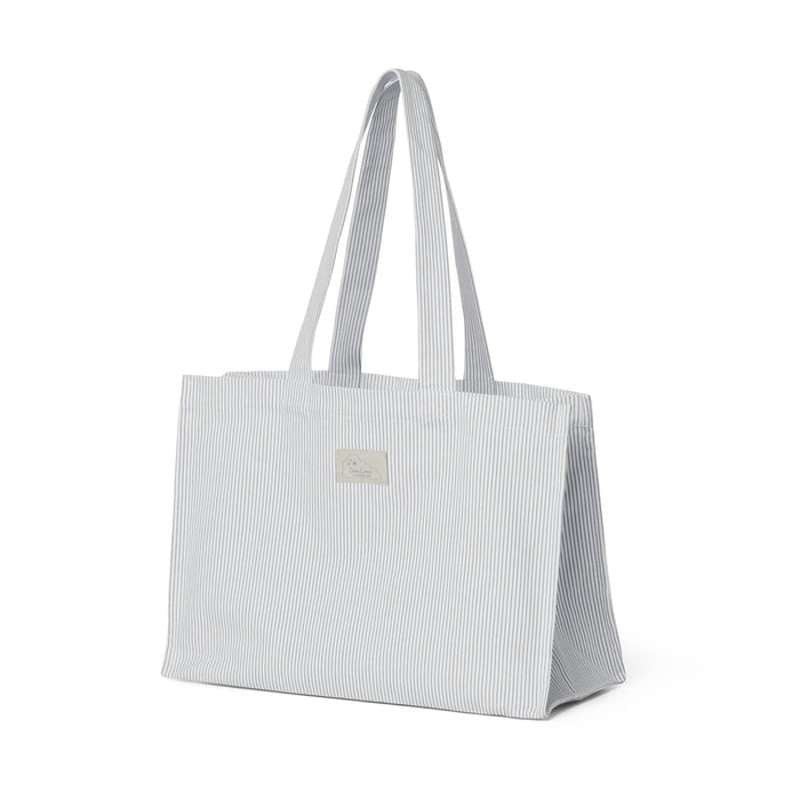 Cam Cam Copenhagen Sac Tote en toile - GOTS - Rayures classiques bleues 