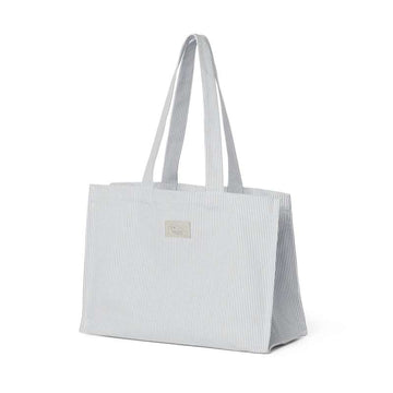 Cam Cam Copenhagen Sac Tote en toile - GOTS - Rayures classiques bleues 