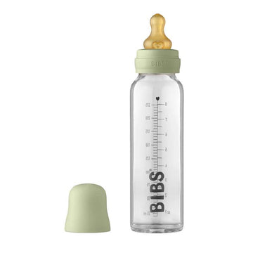 BIBS Bottiglia - Set di biberon - Vetro - Lattice/Rotondo - 225 ml. - Salvia 