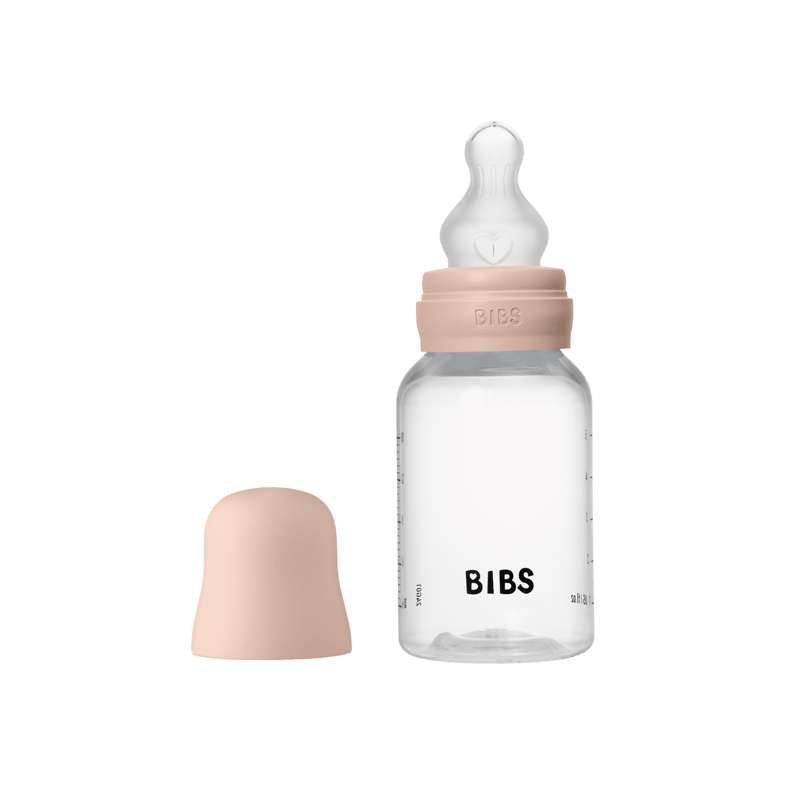 BIBS Palack - Cumisüveg készlet - Műanyag - Szilikon/Lassú áramlás/Kerek - 150 ml. - Rózsaszín 