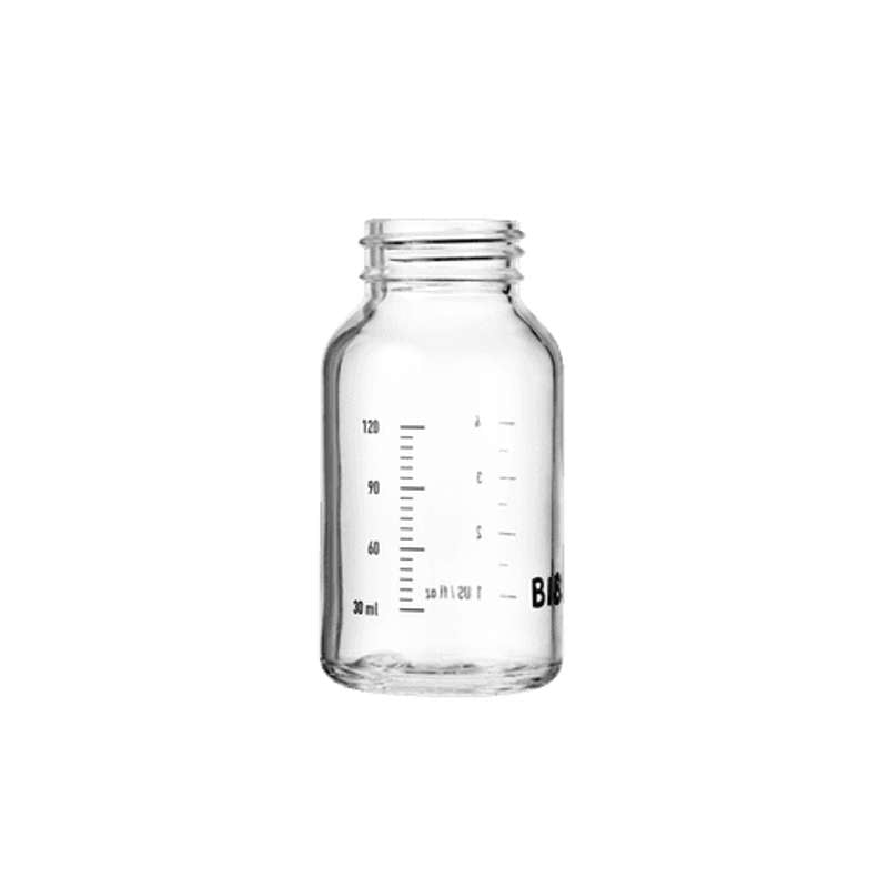 BIBS Flasche - Zubehör - Kleine Saugerflasche - Glas - 120 ml.