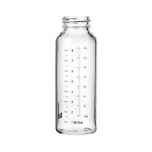 BIBS Flaske - Tilbehør - Stor Smokkeflaske - Glass - 240 ml. 