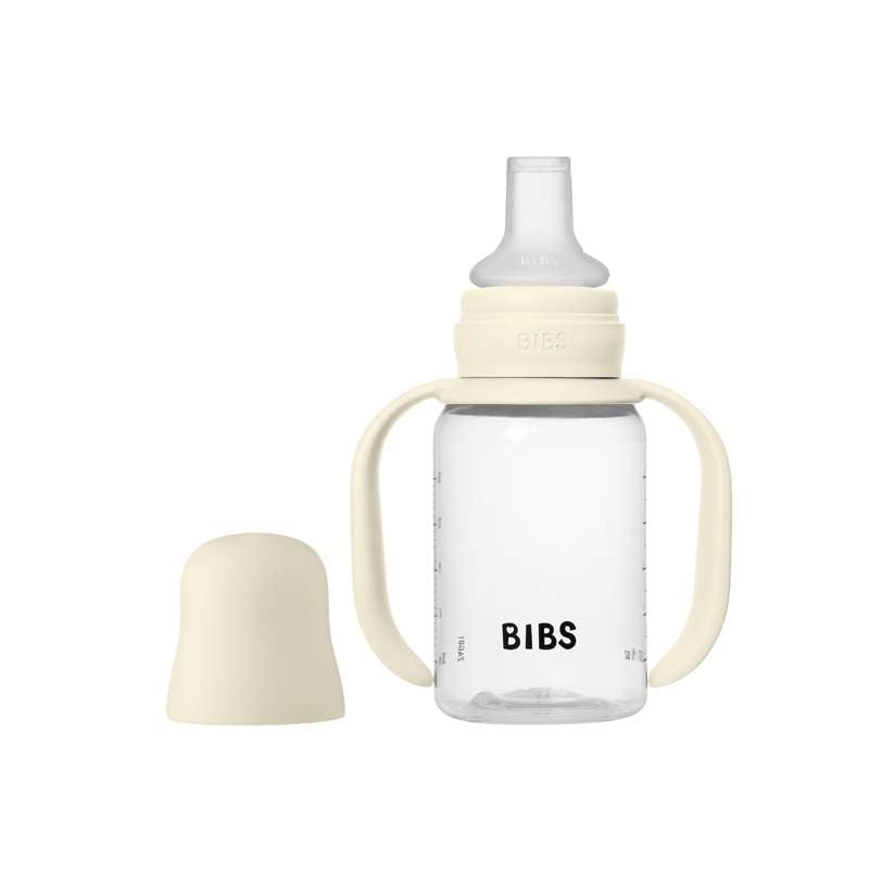 BIBS Bottle - Baby bottle set - Plastic - Silicone - Sippy - 150 ml. - Ivory 