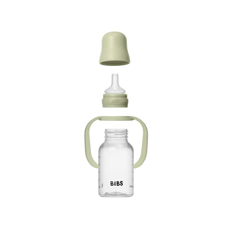 BIBS Bottiglia - Set di biberon - Plastica - Silicone - Sippy - 150 ml. - Salvia 