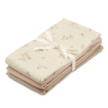 Cam Cam Copenhagen Muslin cloth - 3-pack - GOTS - Mix Ashley/Coral/Latte 