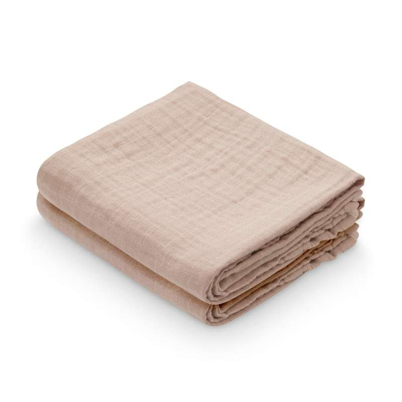 Cam Cam Copenhagen Muslin cloth - 2-pack - GOTS - Dusty Rose 